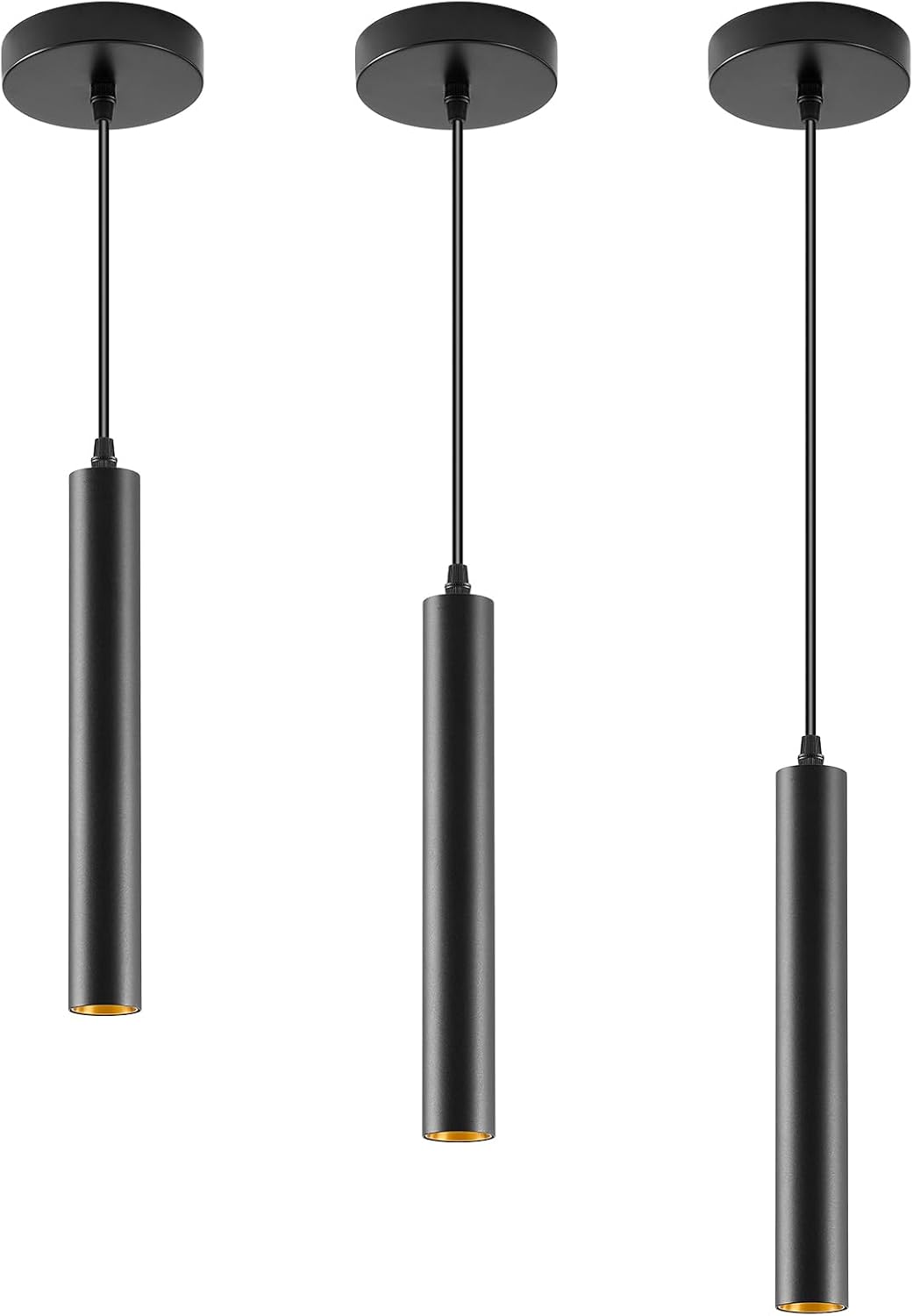 Dimmable Black LED Pendant Lights