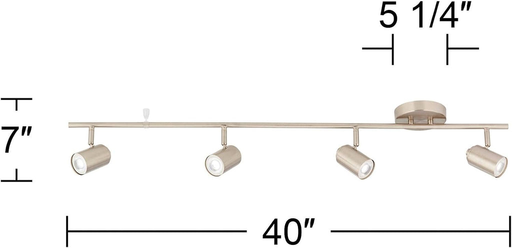 Dimmable 4-Head LED Track Light