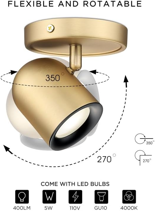 Rotatable LED Track Light Fixture