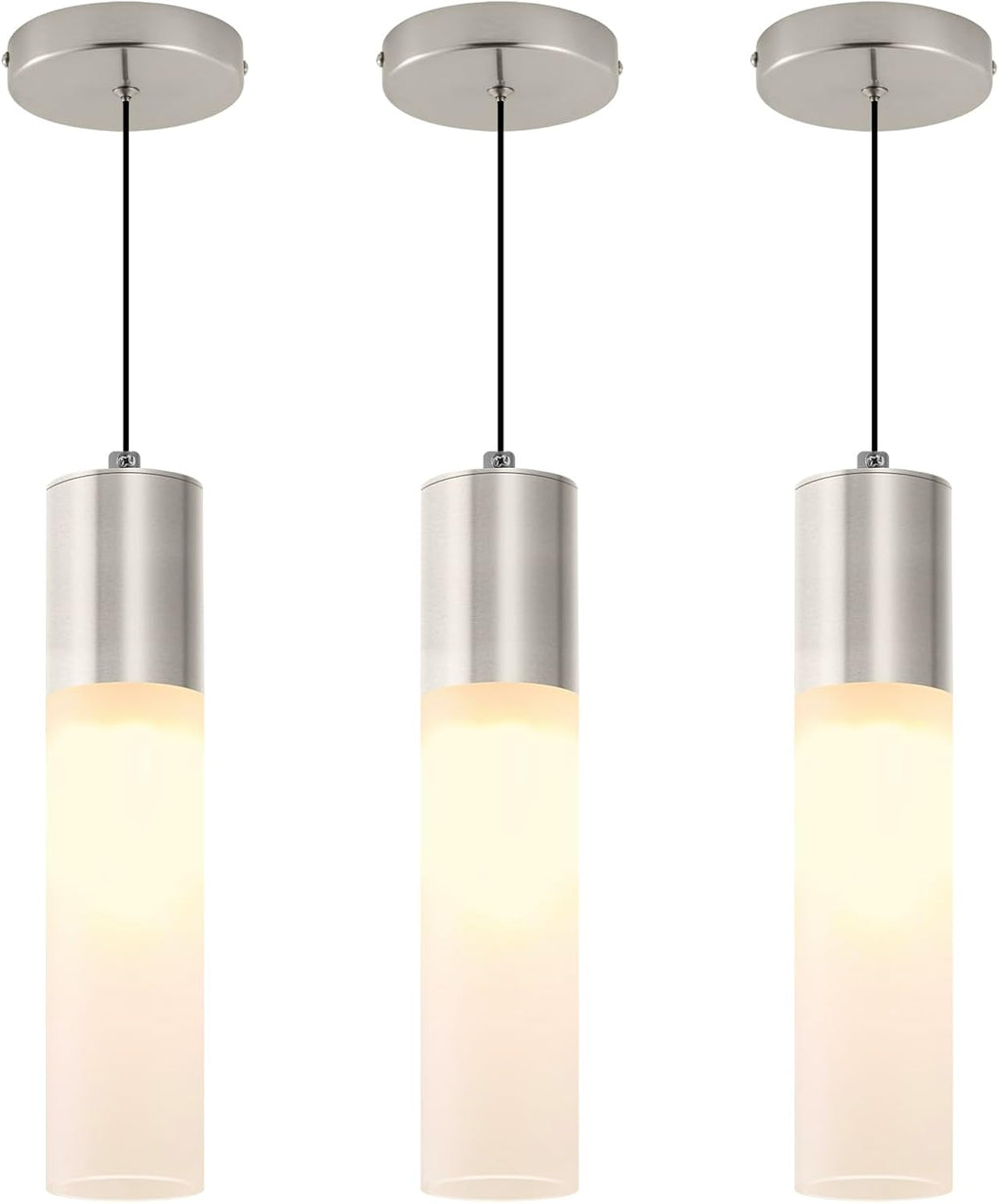 Nickel Dimmable LED Pendant Lights