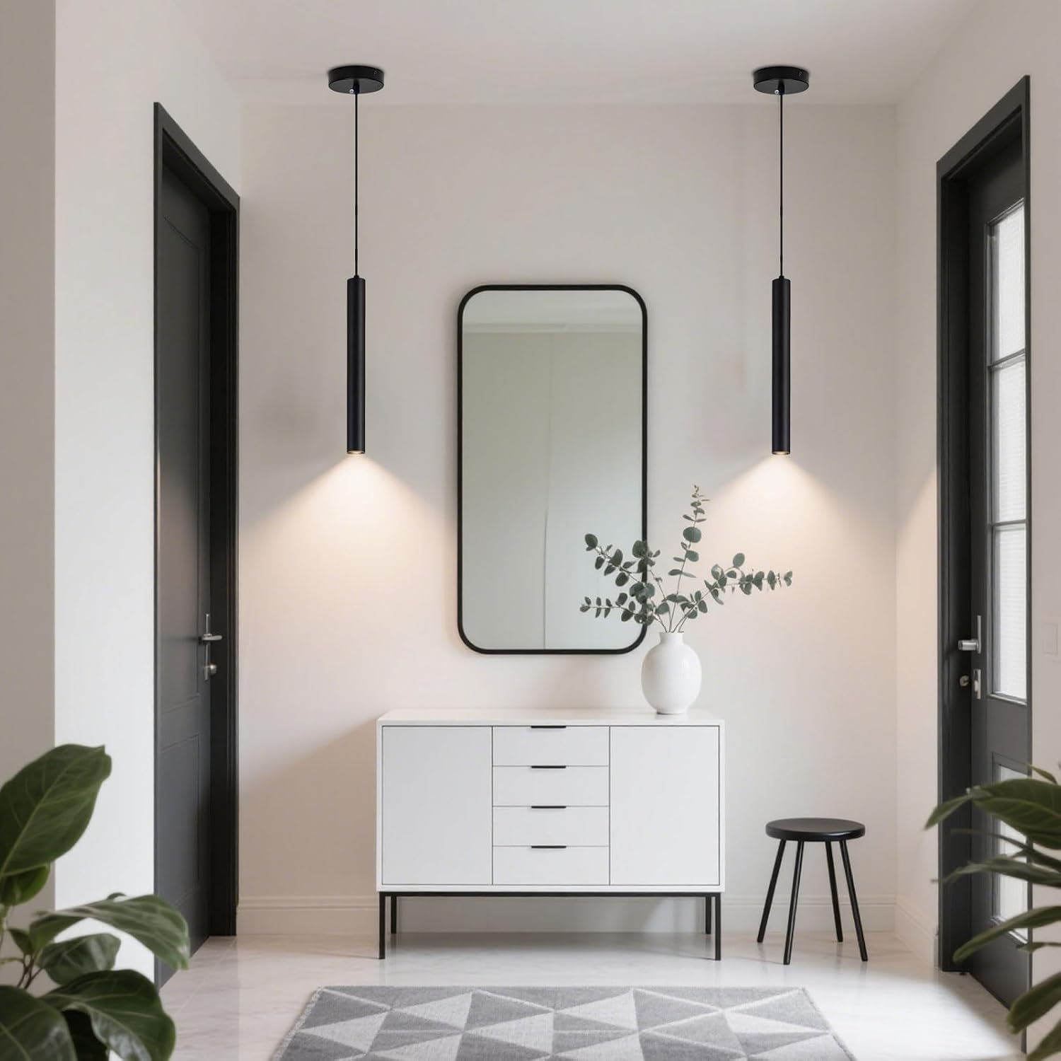 Modern Black LED Pendant Lights