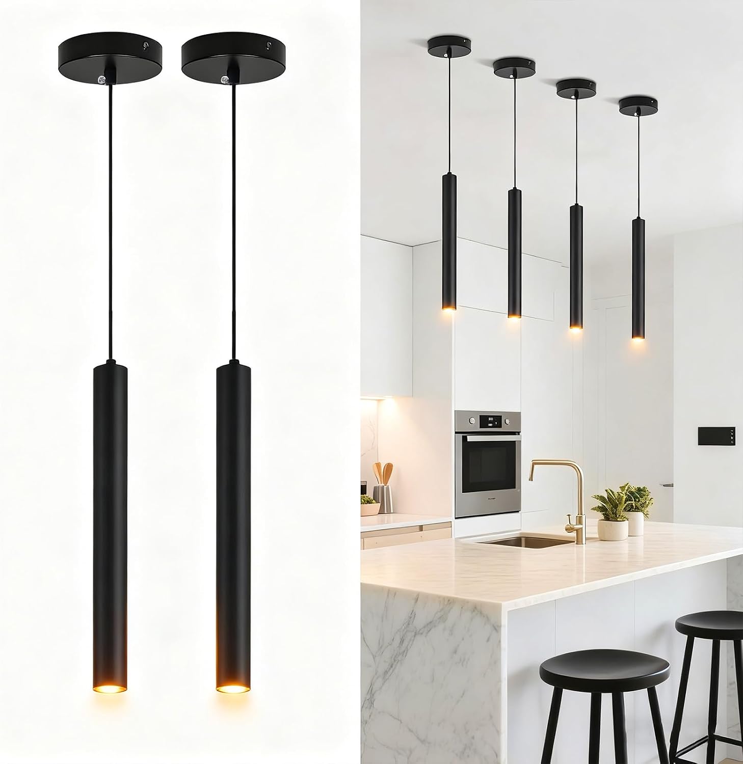 Modern Black LED Pendant Lights