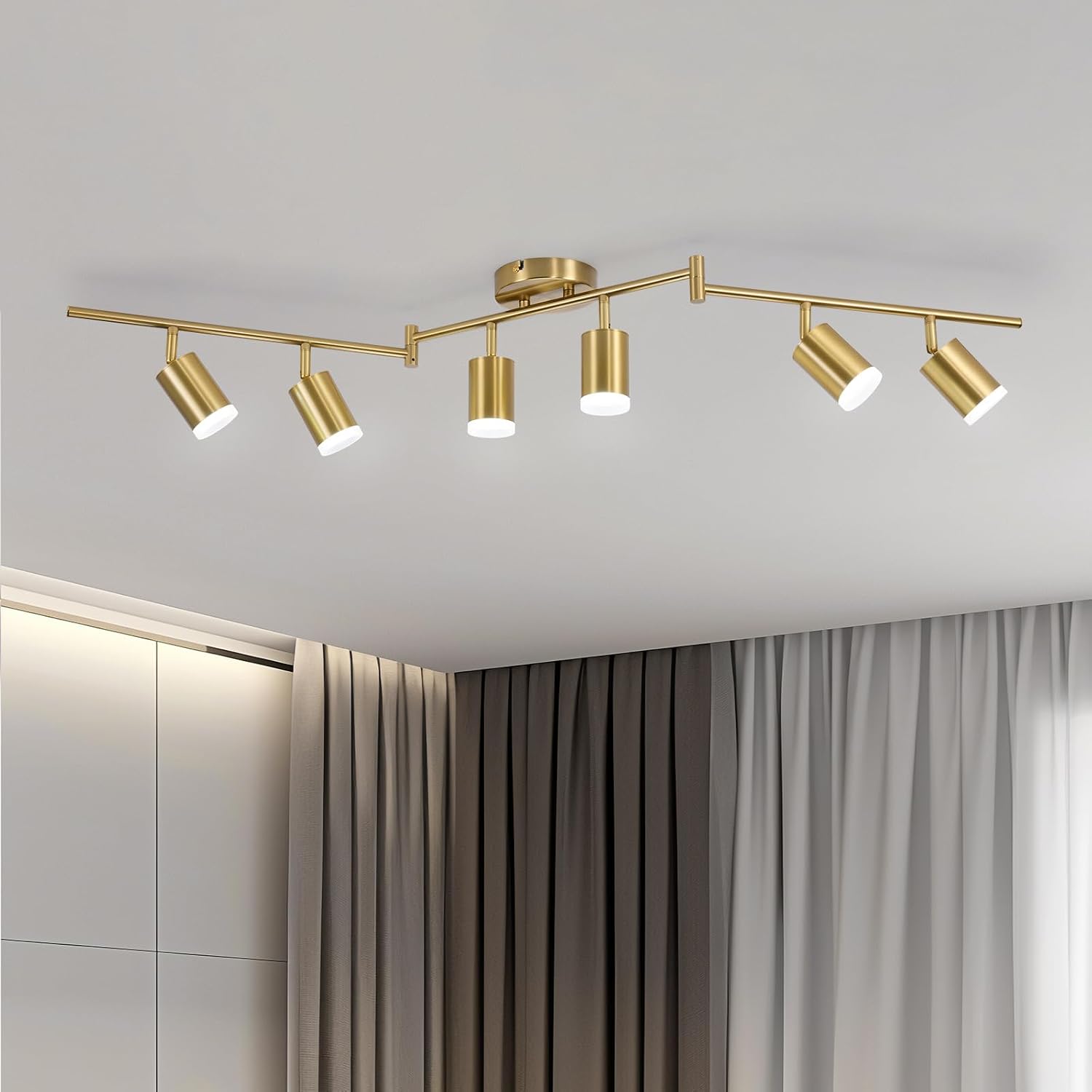 Rotatable 6-Light LED Track Kit