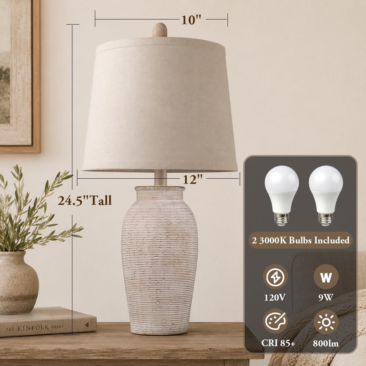Coastal Farmhouse Ceramic Table Lamps