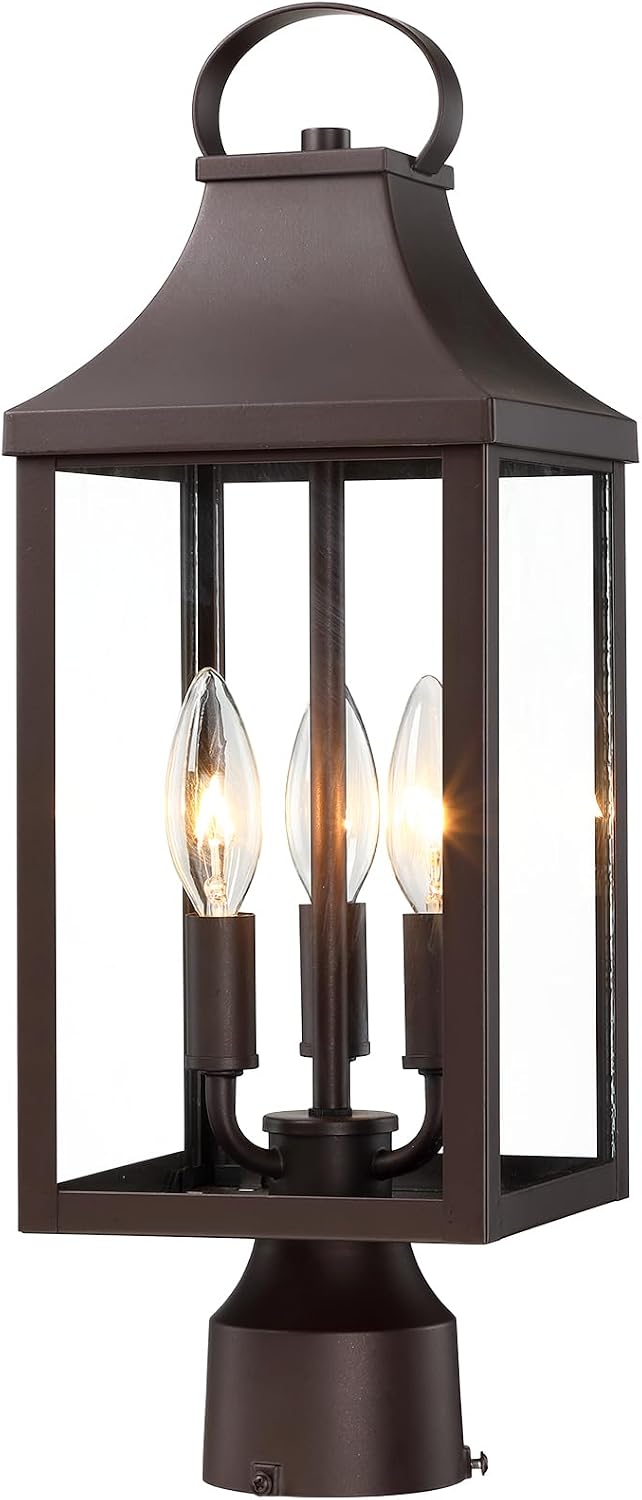Waterproof 3-Light Post Lantern