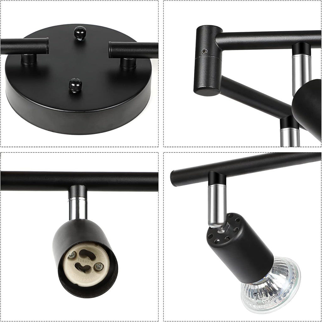 Rotatable 8-Light LED Track Kit