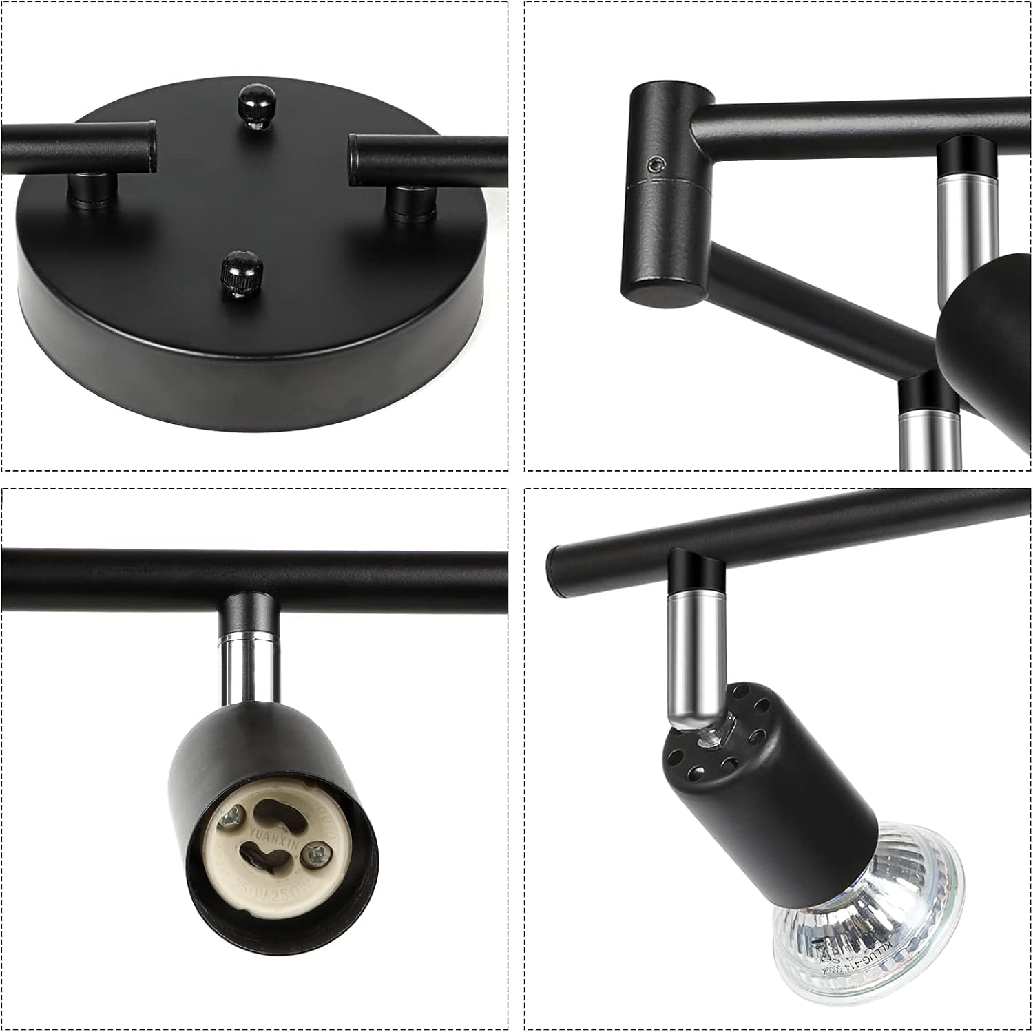 Rotatable 8-Light LED Track Kit