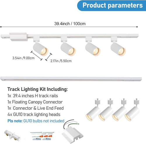 4-Light Modern LED Track Kit