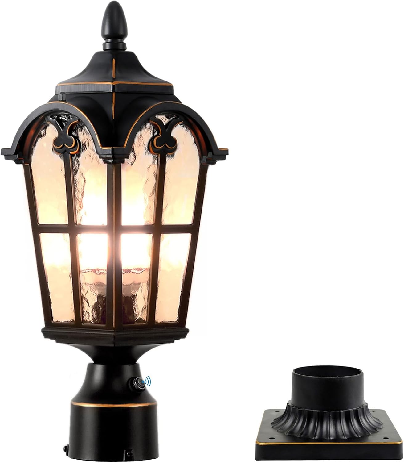 Dusk Dawn Waterproof Post Lantern