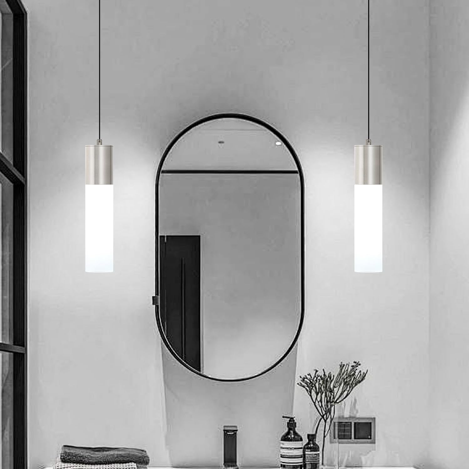 Nickel Dimmable LED Pendant Lights