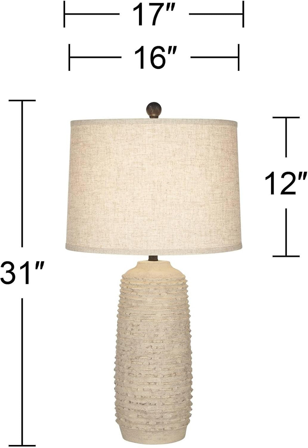 Rustic Coastal Farmhouse Table Lamp