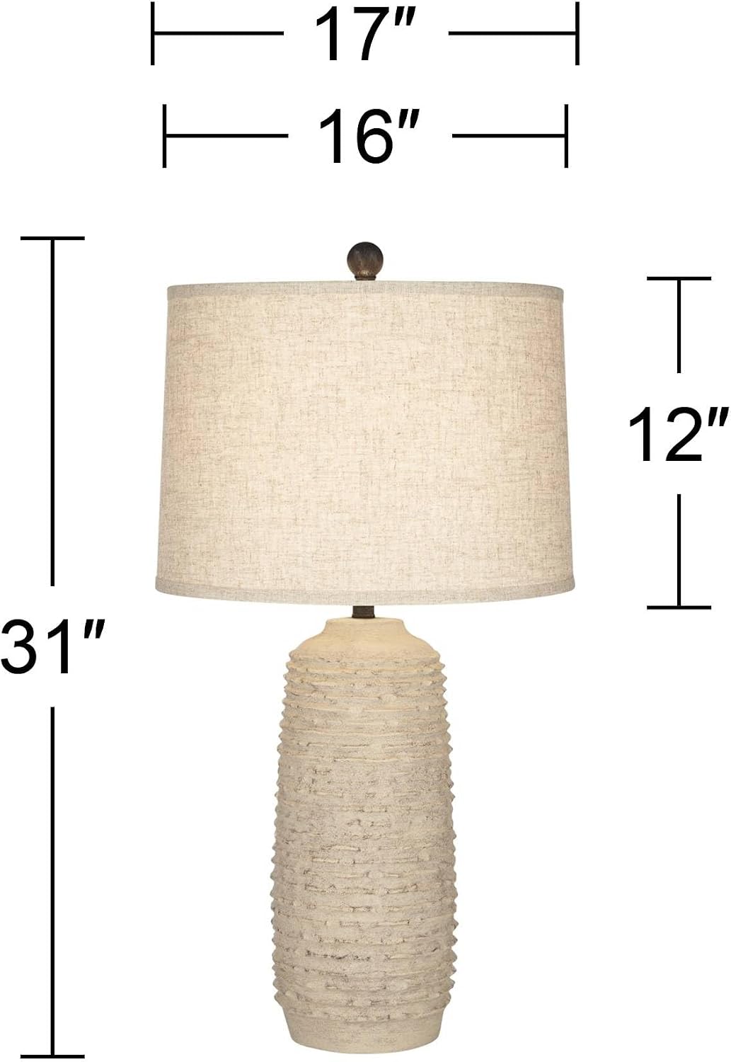 Rustic Coastal Farmhouse Table Lamp