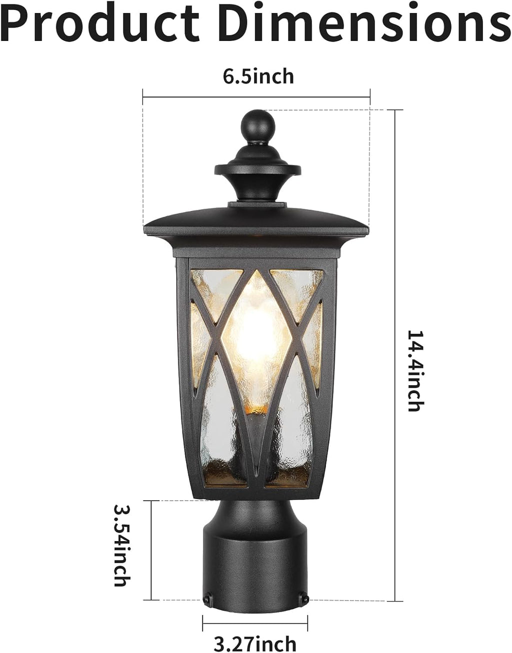 Waterproof Outdoor Post Lantern