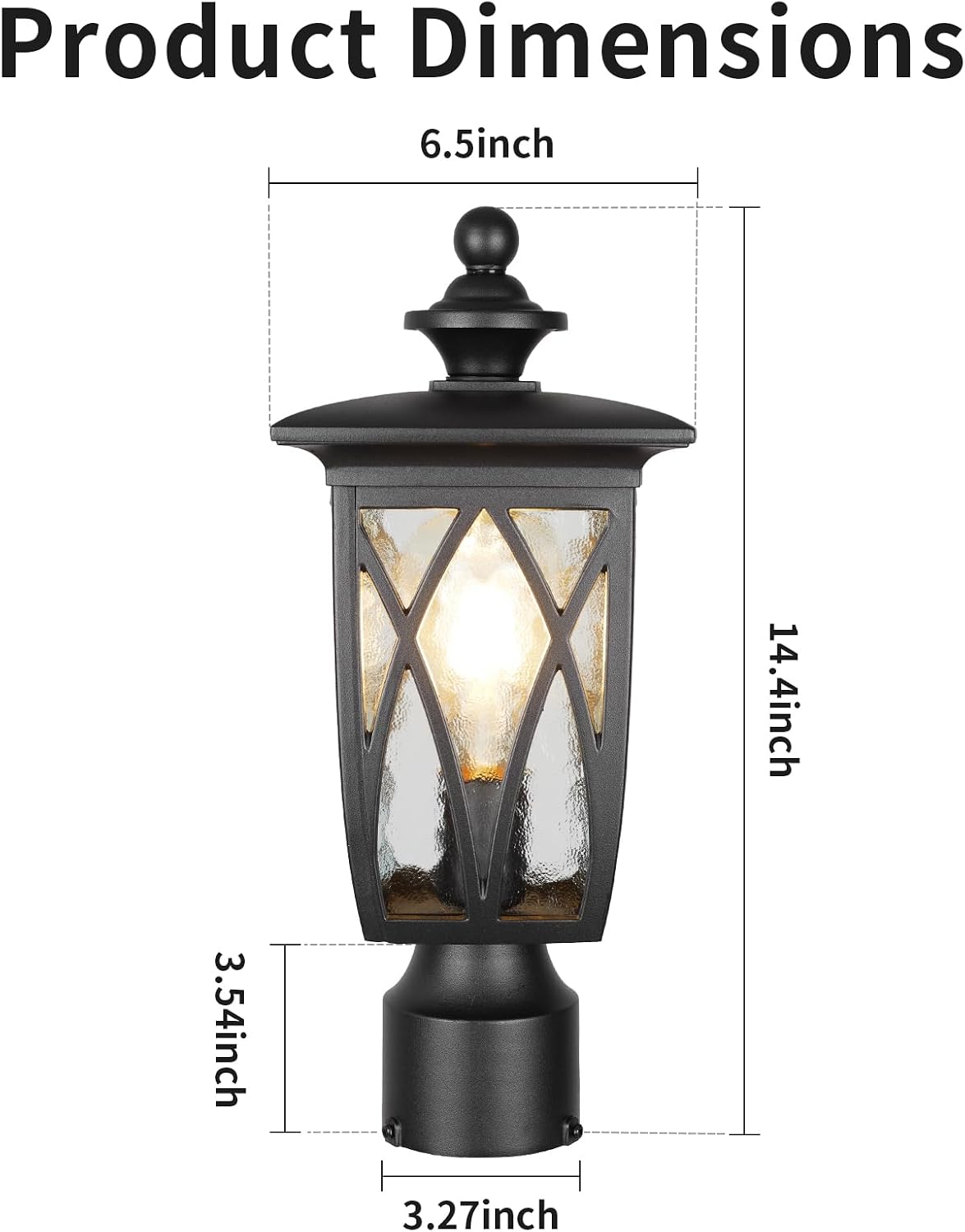 Waterproof Outdoor Post Lantern