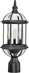 Waterproof 3-Light Post Lantern