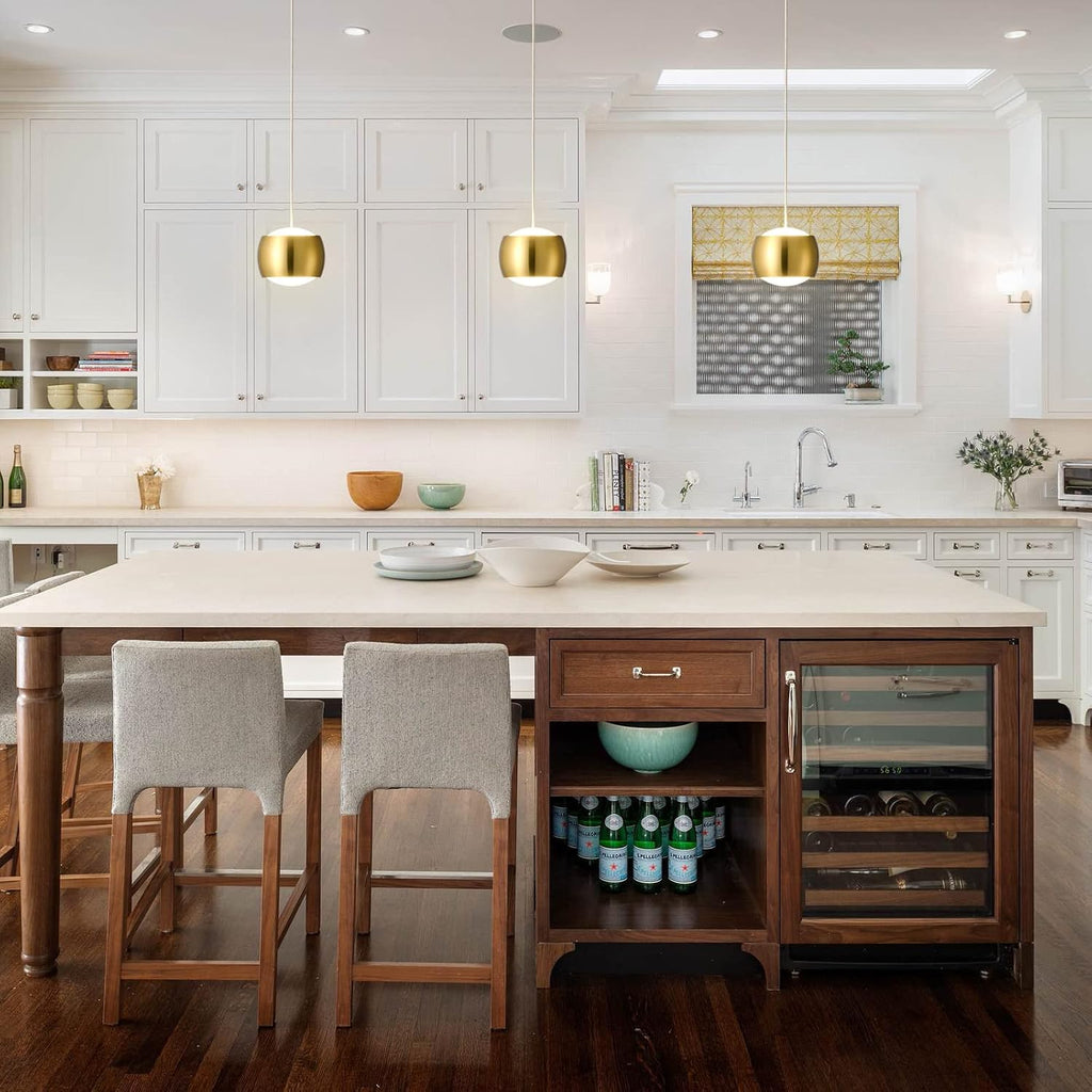 Dimmable Gold LED Pendant Lights