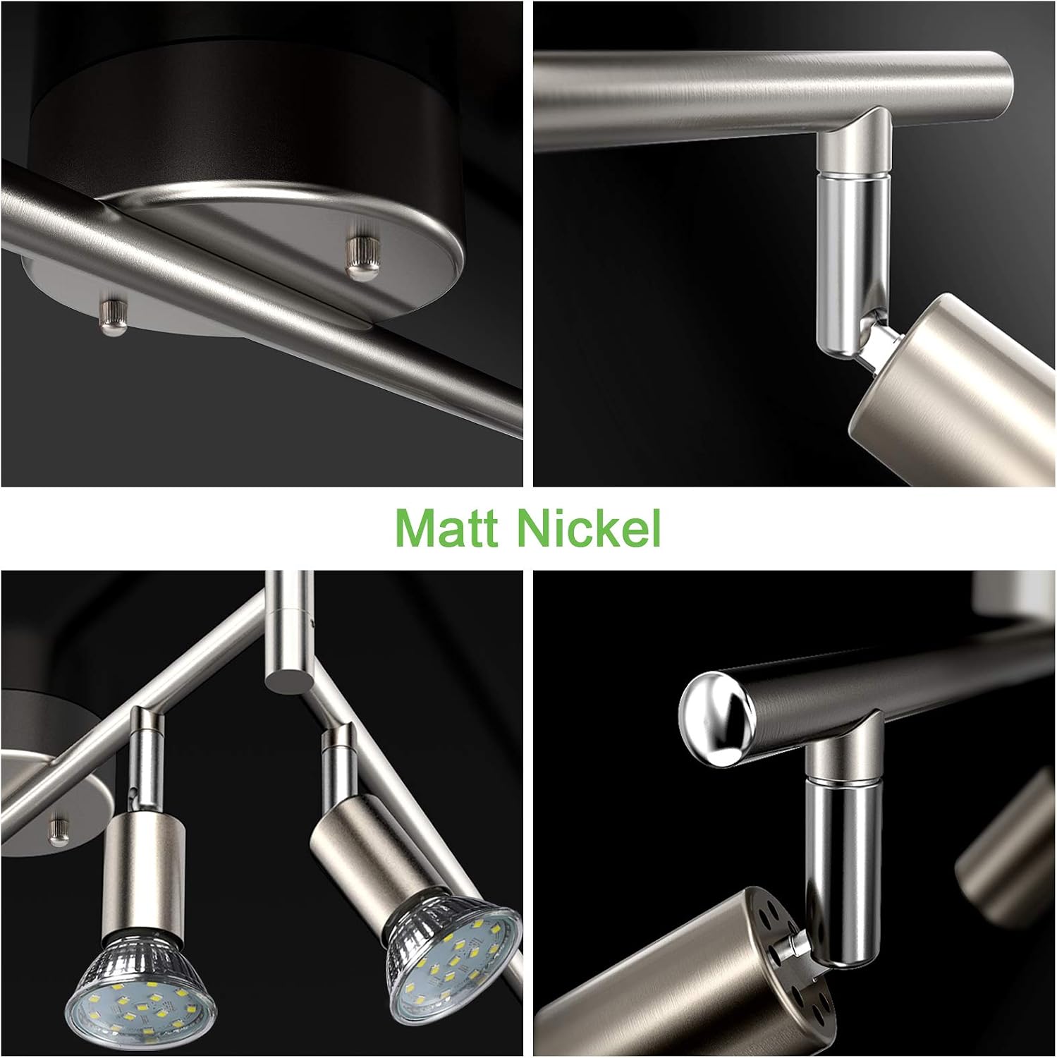 Rotatable 6-Light LED Track Kit
