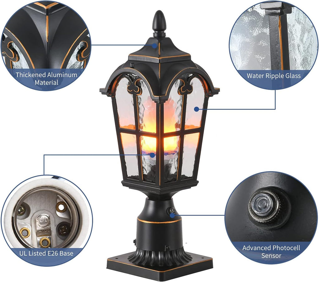 Dusk Dawn Waterproof Post Lantern