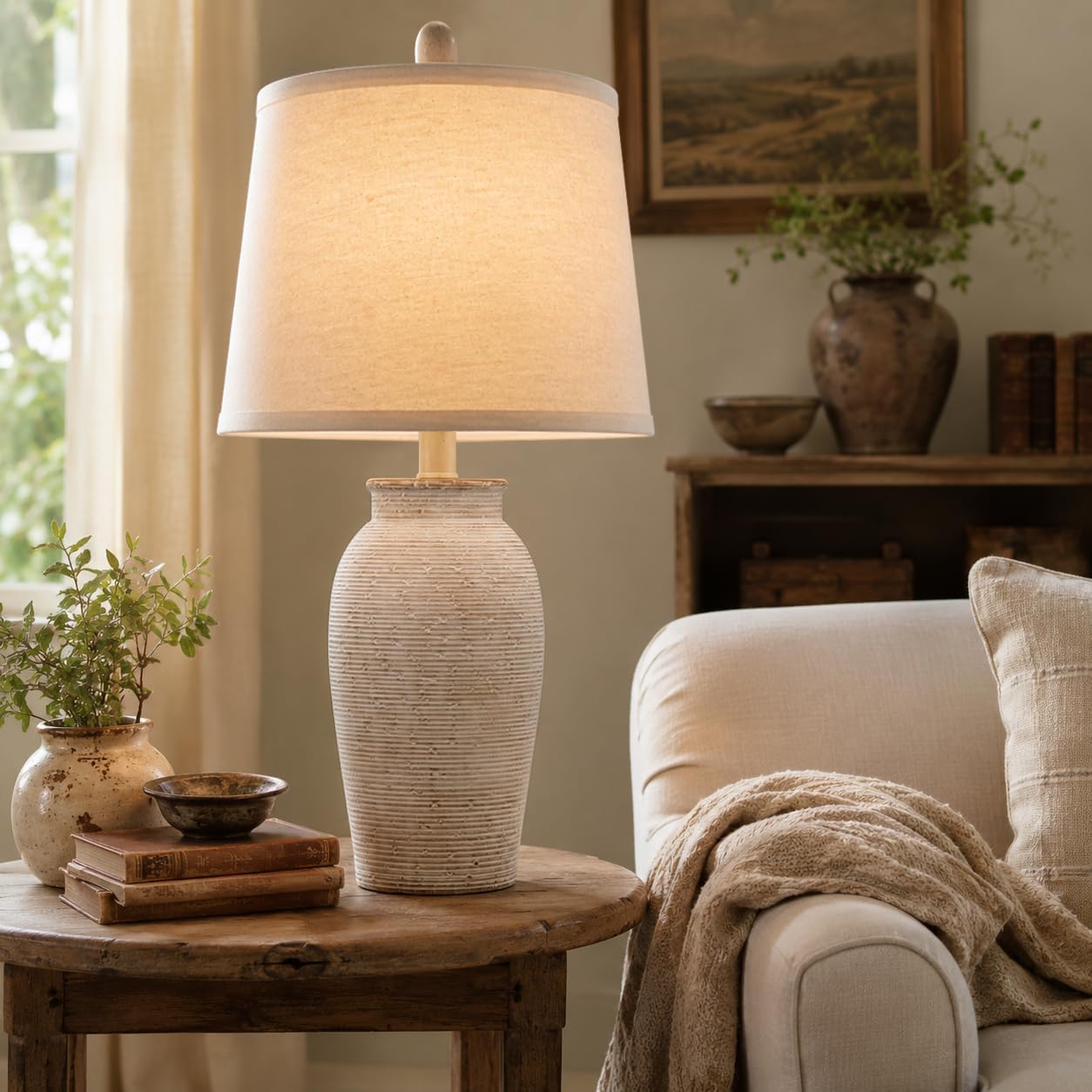 Coastal Farmhouse Ceramic Table Lamps