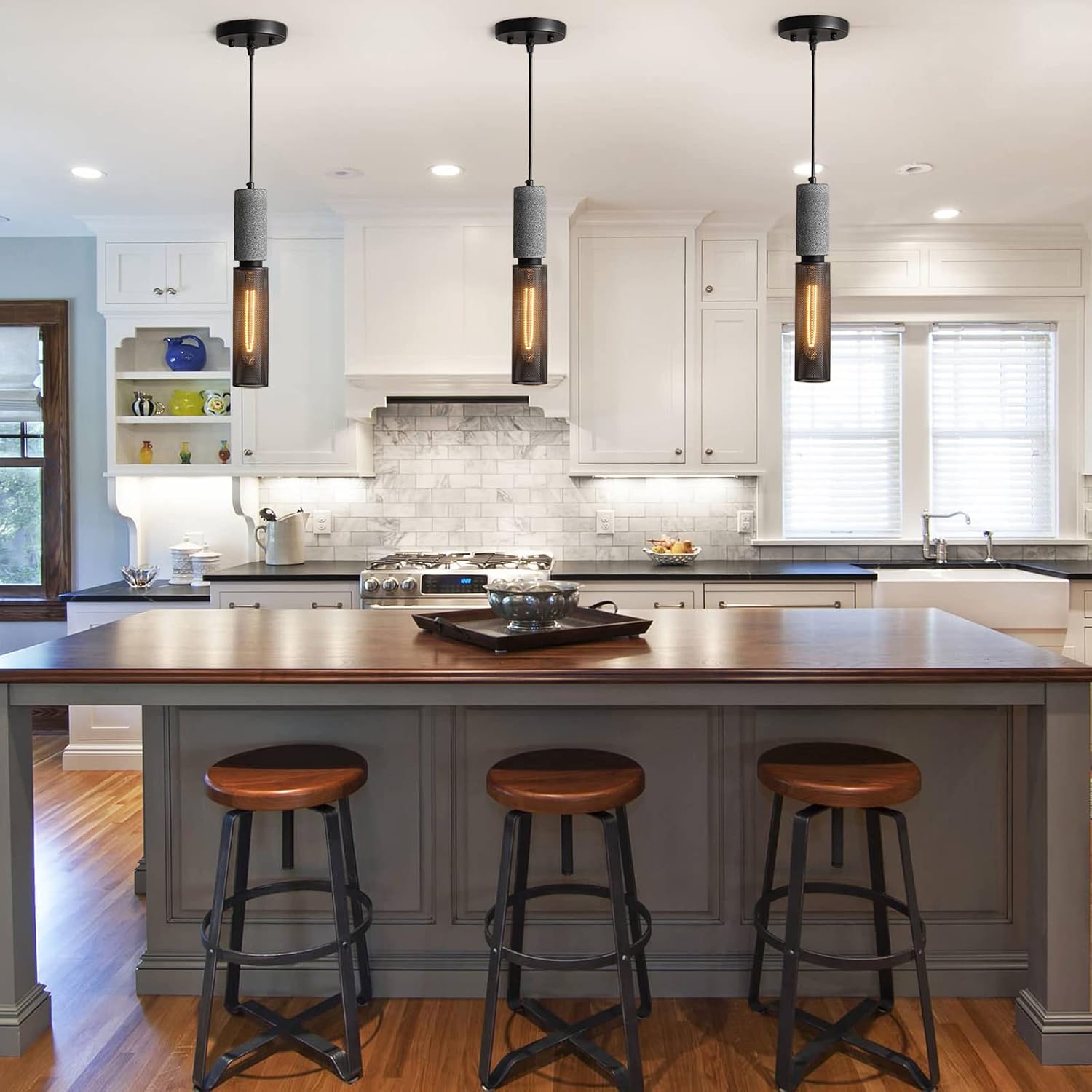 Industrial Concrete Pendant Lights