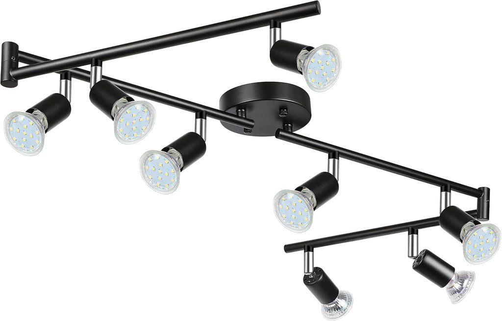 Rotatable 8-Light LED Track Kit