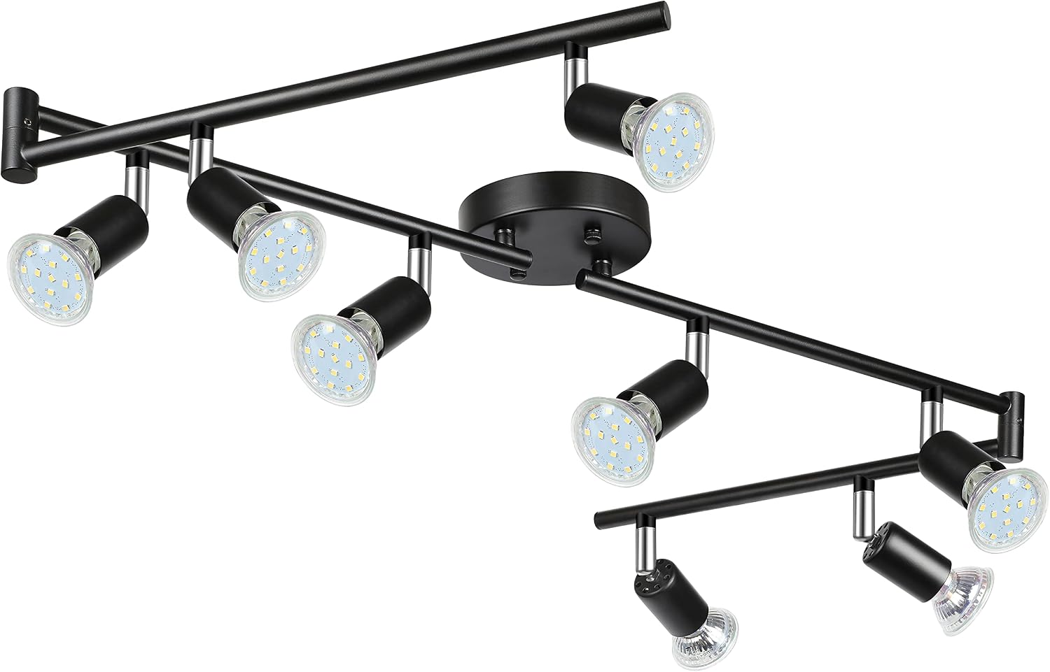 Rotatable 8-Light LED Track Kit