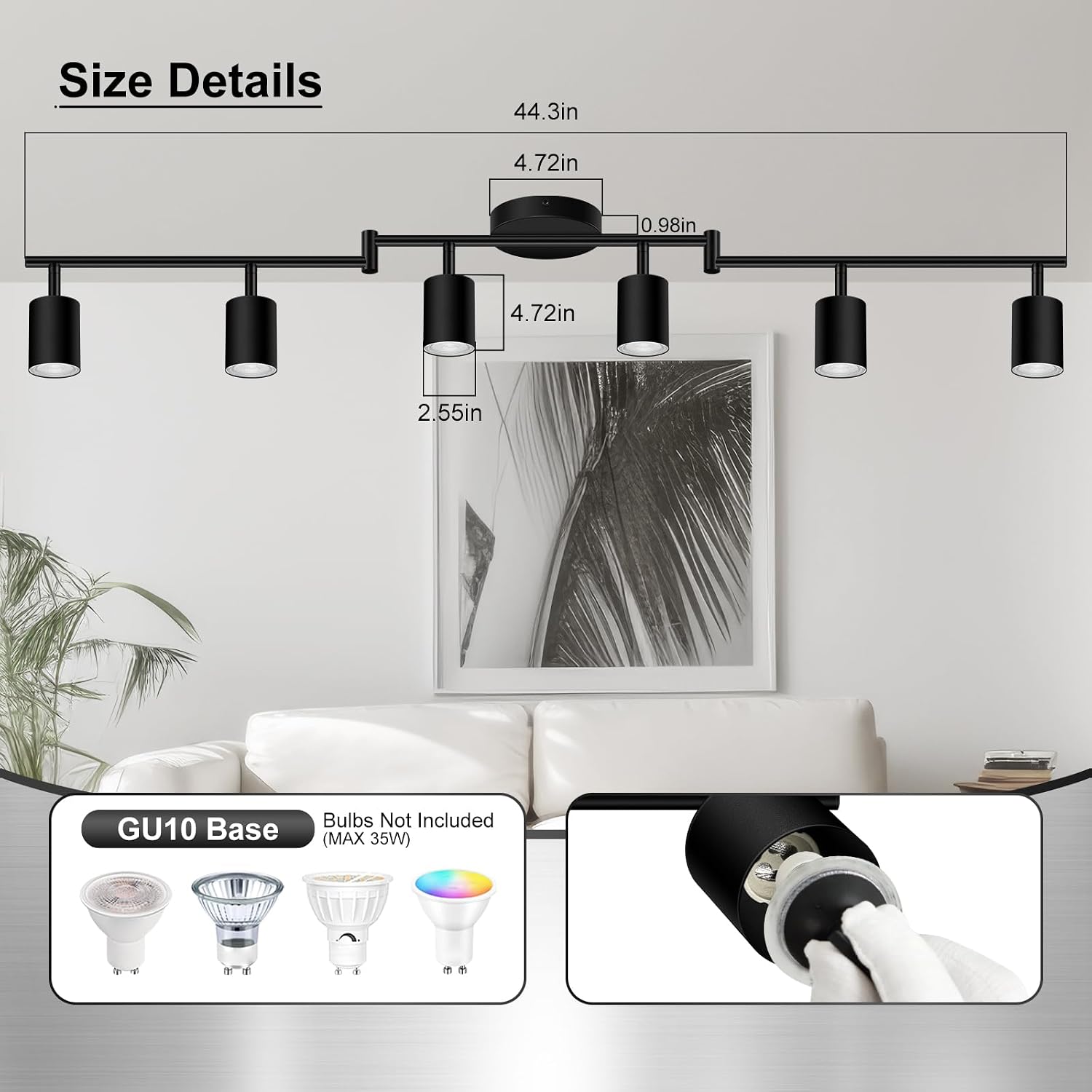 Foldable Rotatable LED Track Light
