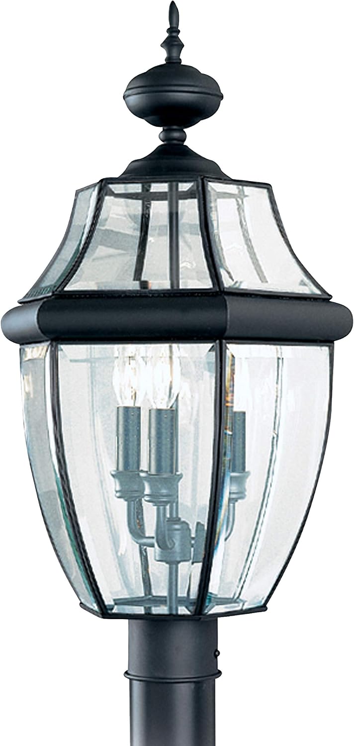 Black Lancaster Outdoor Post Lantern