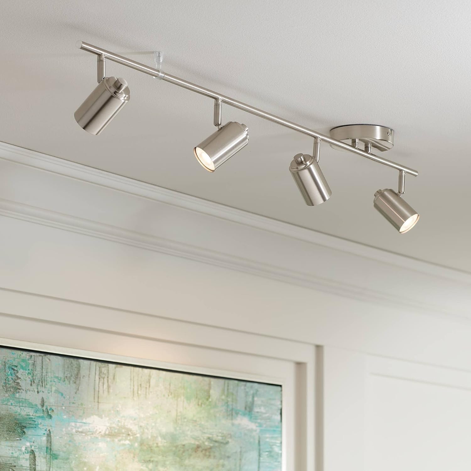 Dimmable 4-Head LED Track Light
