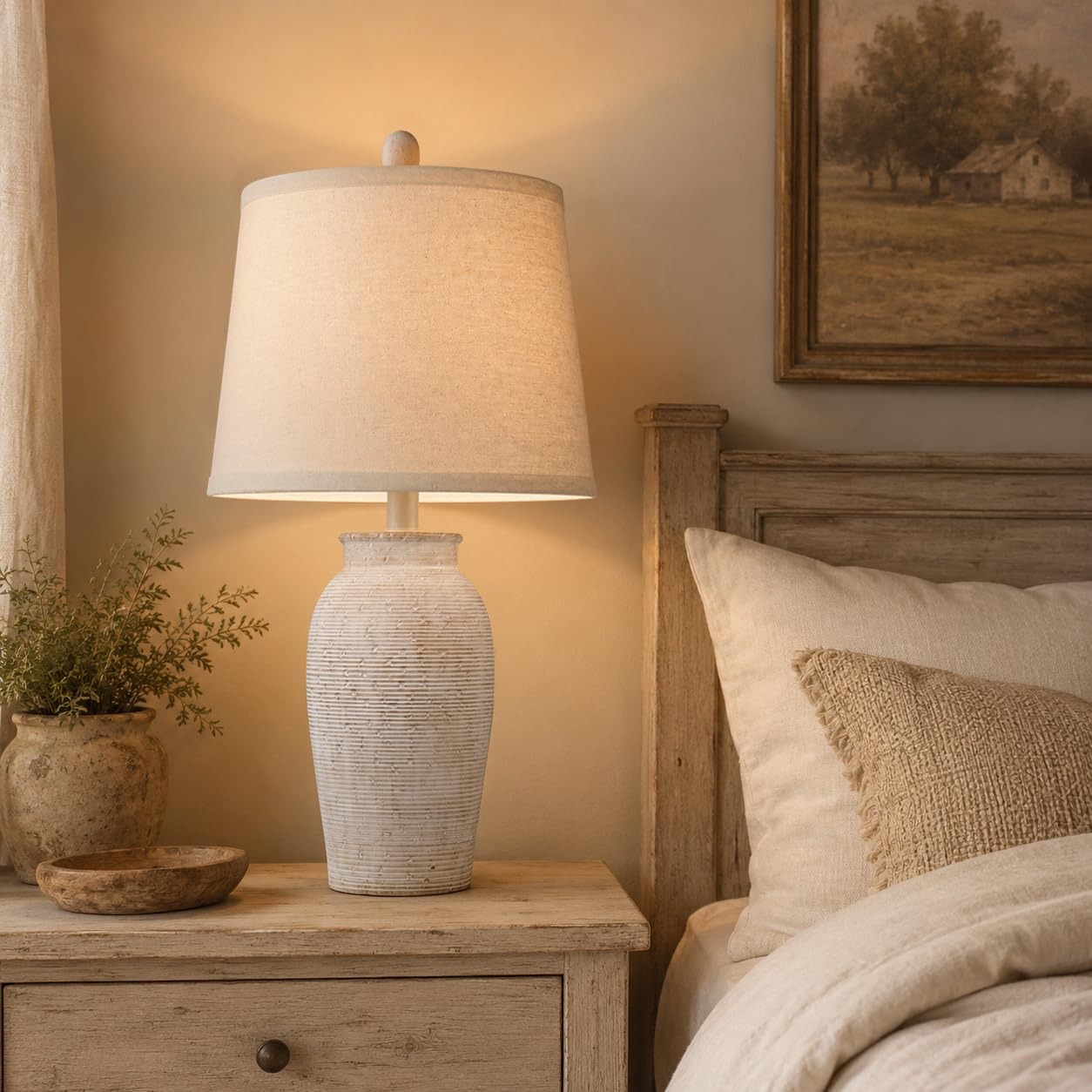 Coastal Farmhouse Ceramic Table Lamps