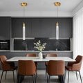 Dimmable Gold Crystal Pendant Lights