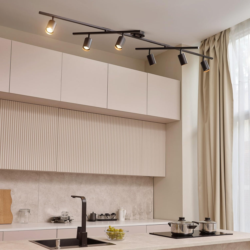 Dimmable 6-Light Track Lighting Fixture