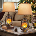 Flame Farmhouse LED Table Lamps
