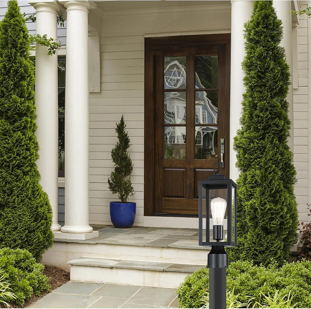 Metal Glass Outdoor Post Lantern