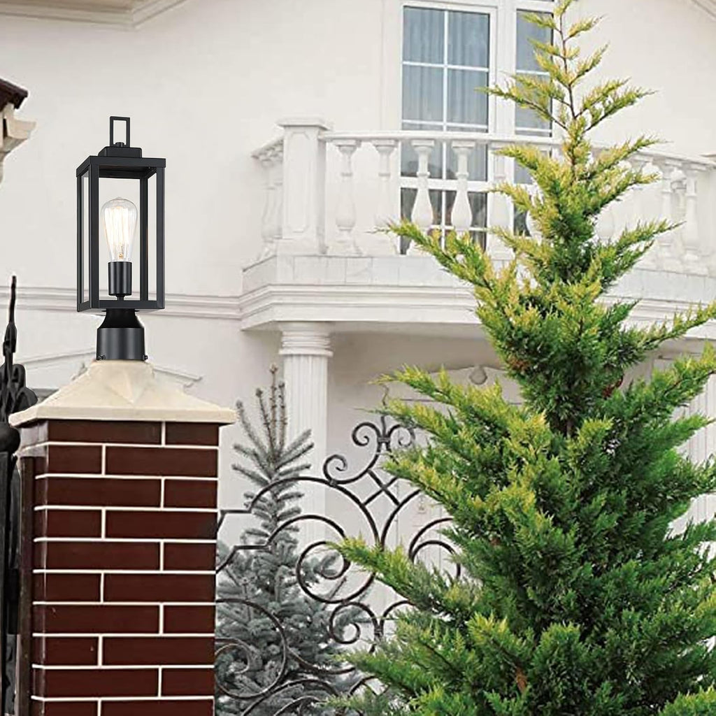 Metal Glass Outdoor Post Lantern