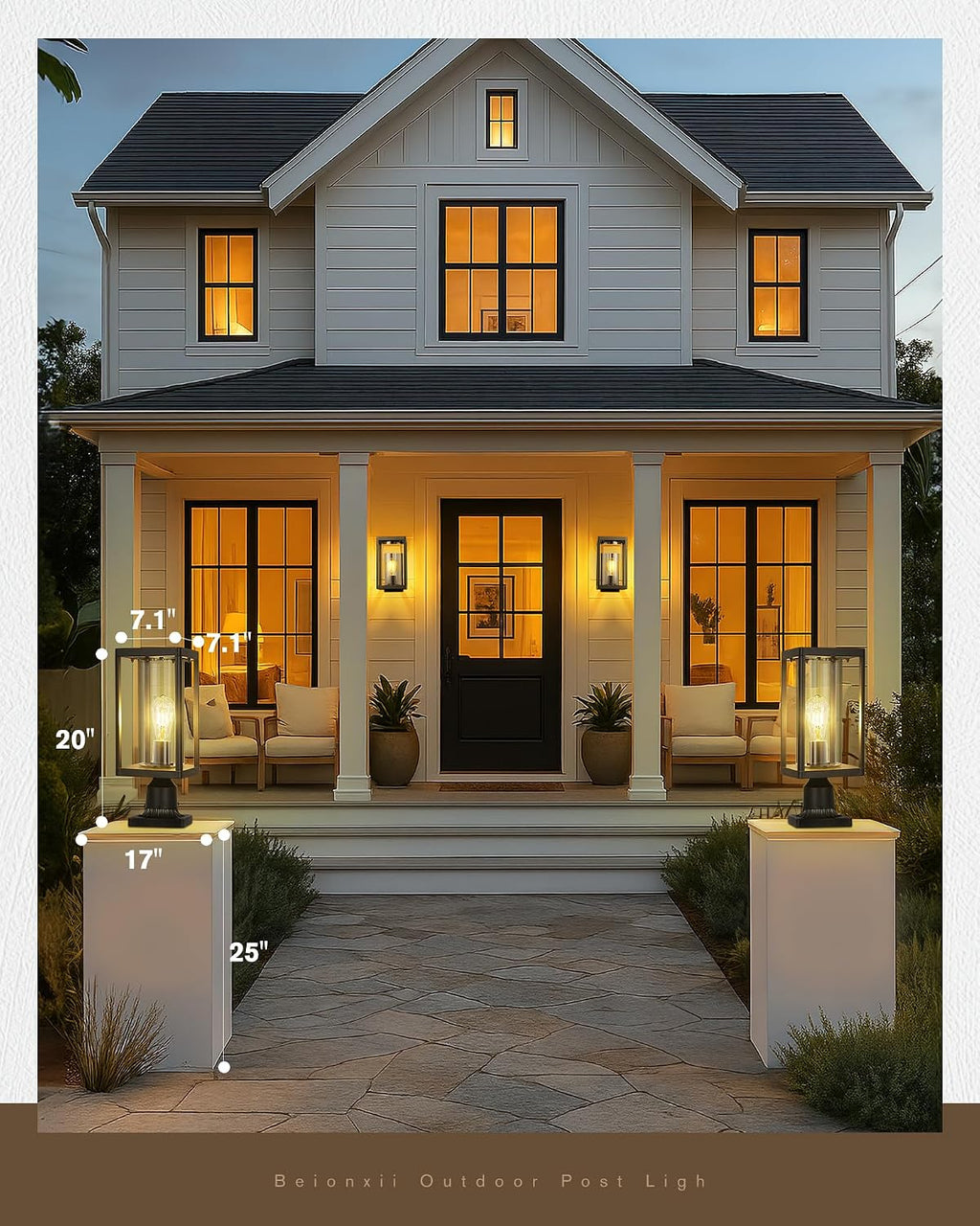 Aluminum Large Outdoor Post Lantern