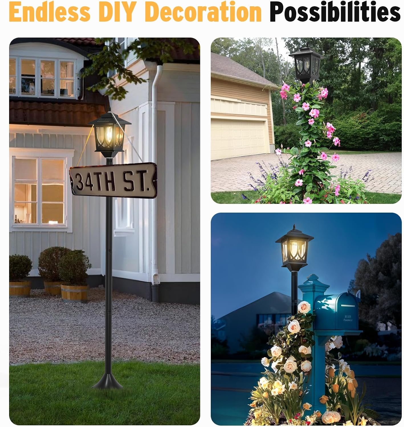 Solar Waterproof Outdoor Post Lights